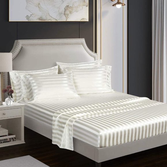 Bedding 6 Piece Rich Silk Satin Hypoallergenic Sheets Poshmark